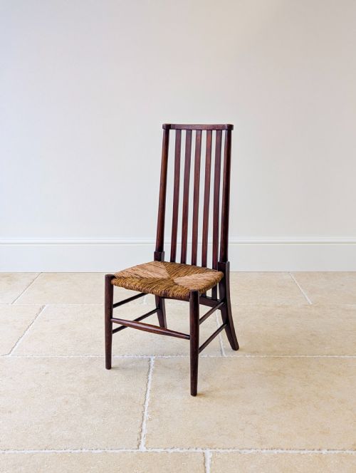 ANTIQUE ARTS CRAFTS MAHOGANY SIDE CHAIR C1900 - ADDITIONAL PHOTO 7