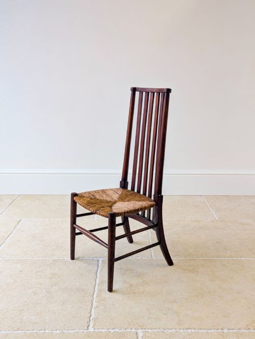 ANTIQUE ARTS CRAFTS MAHOGANY SIDE CHAIR C1900 - ADDITIONAL PHOTO 8