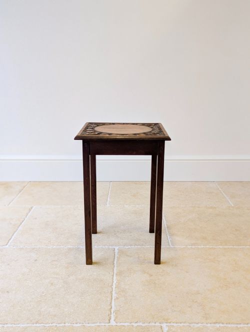 ANTIQUE ARTS CRAFTS OAK OCCASIONAL TABLE C1920 - ADDITIONAL PHOTO 2