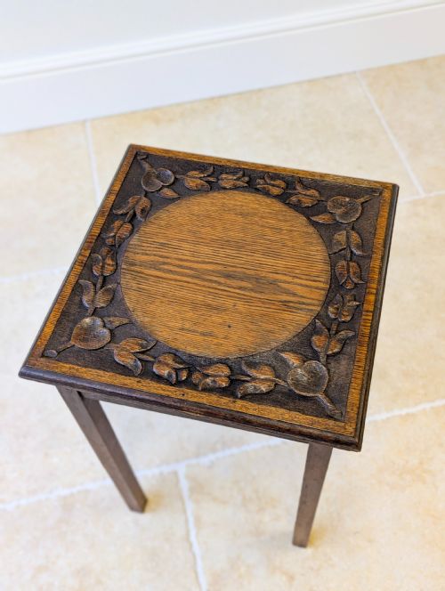 ANTIQUE ARTS CRAFTS OAK OCCASIONAL TABLE C1920 - ADDITIONAL PHOTO 10
