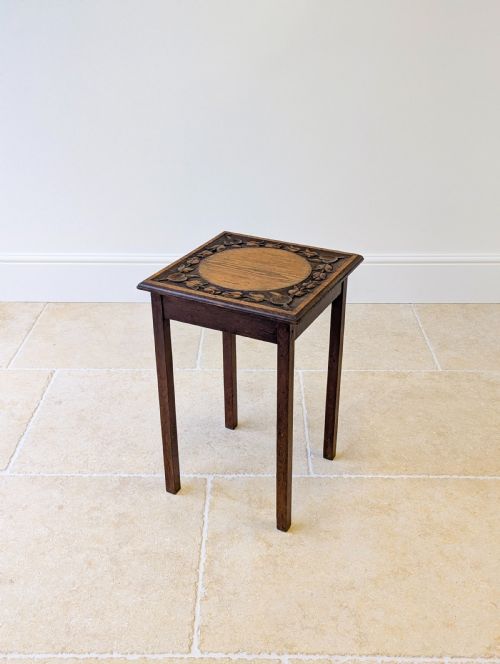 ANTIQUE ARTS CRAFTS OAK OCCASIONAL TABLE C1920 - ADDITIONAL PHOTO 11