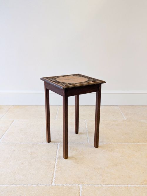 ANTIQUE ARTS CRAFTS OAK OCCASIONAL TABLE C1920 - ADDITIONAL PHOTO 13