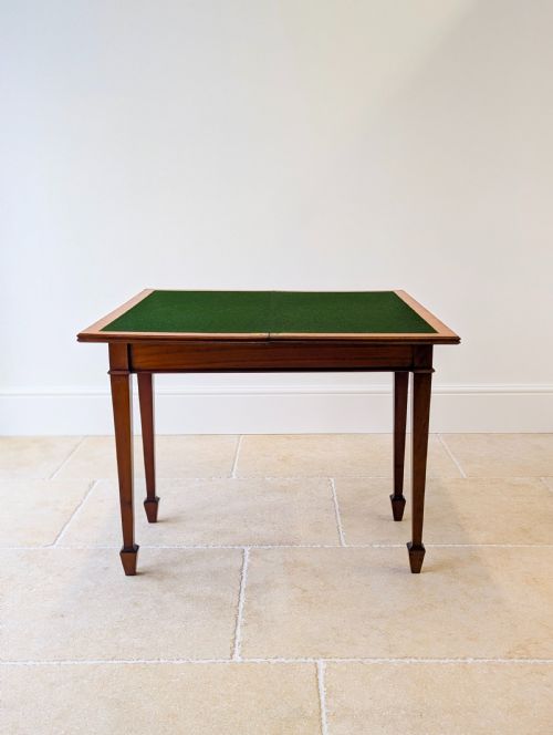 fig 1. Antique Victorian Mahogany Card Table c.1890