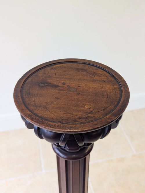 ANTIQUE VICTORIAN MAHOGANY TORCHRE C1890 - ADDITIONAL PHOTO 13