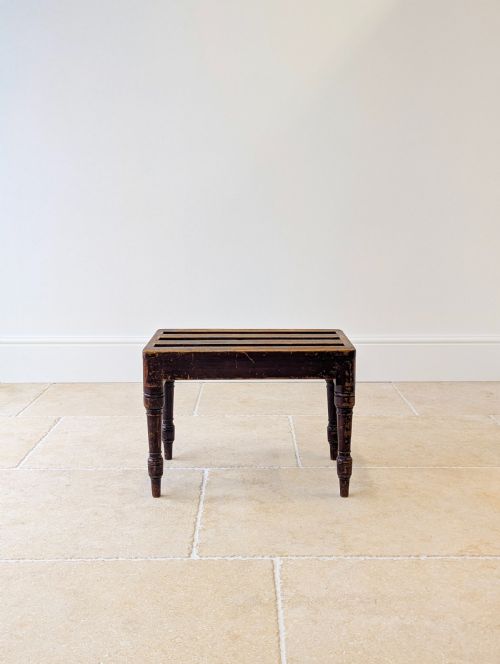ANTIQUE VICTORIAN BEECH LUGGAGE STAND BY BROWN LAMONT C1870 - ADDITIONAL PHOTO 1