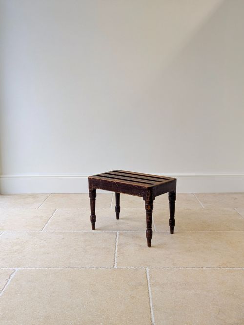 ANTIQUE VICTORIAN BEECH LUGGAGE STAND BY BROWN LAMONT C1870 - ADDITIONAL PHOTO 13