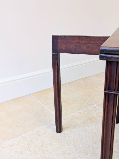 ANTIQUE GEORGIAN MAHOGANY FOLDOVER TEA TABLE C1790 - ADDITIONAL PHOTO 17