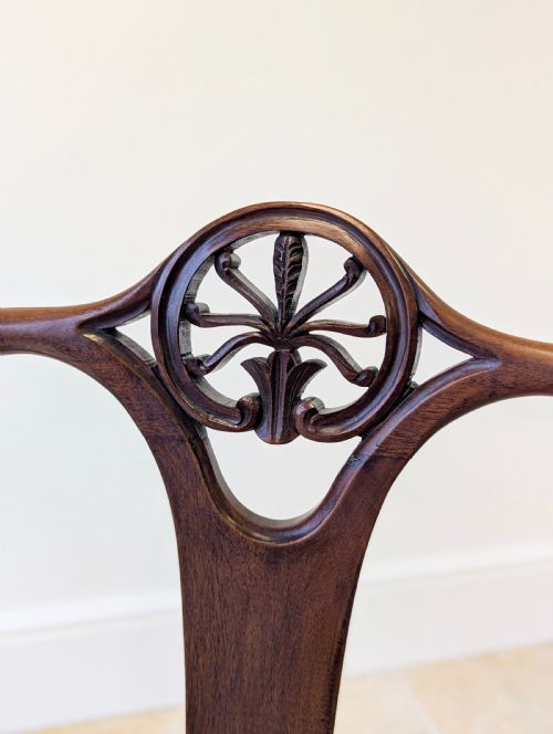 ANTIQUE GEORGE III MAHOGANY SIDE CHAIR C1800 - ADDITIONAL PHOTO 4