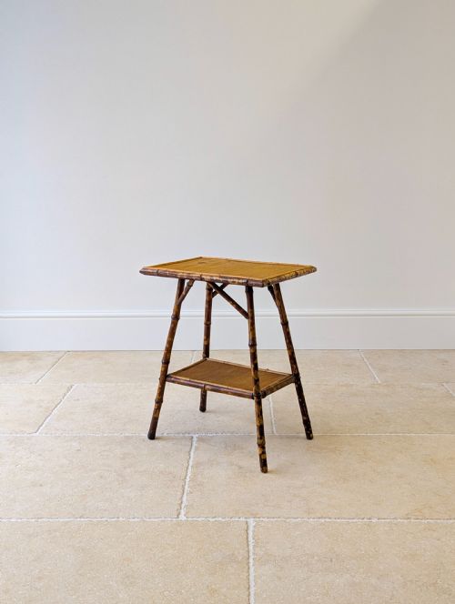 ANTIQUE VICTORIAN BAMBOO OCCASIONAL TABLE C1890 - ADDITIONAL PHOTO 3