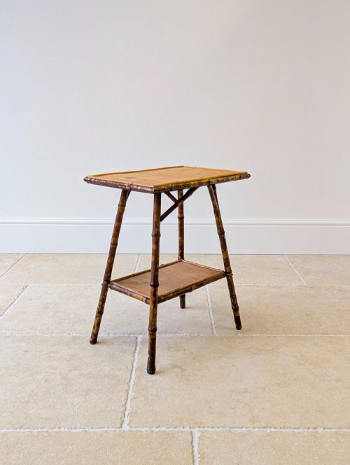 ANTIQUE VICTORIAN BAMBOO OCCASIONAL TABLE C1890 - ADDITIONAL PHOTO 5