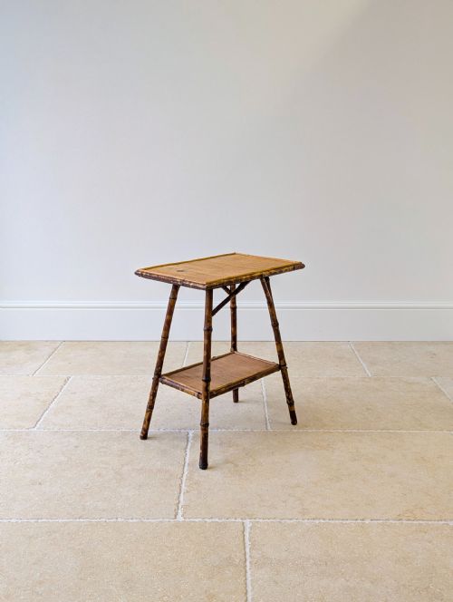 ANTIQUE VICTORIAN BAMBOO OCCASIONAL TABLE C1890 - ADDITIONAL PHOTO 9