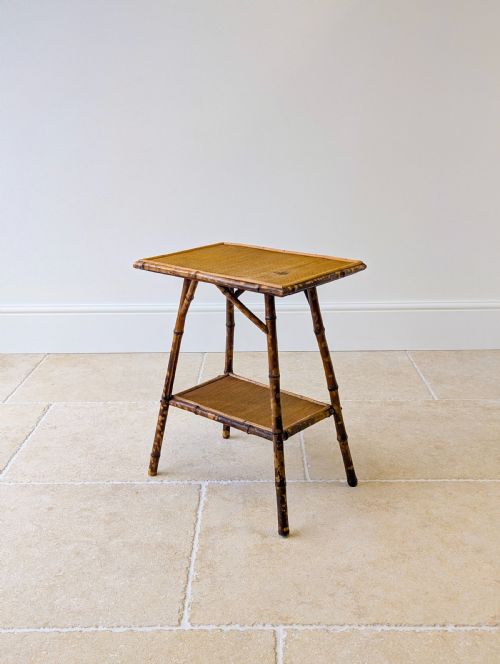 ANTIQUE VICTORIAN BAMBOO OCCASIONAL TABLE C1890 - ADDITIONAL PHOTO 12
