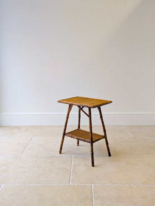 ANTIQUE VICTORIAN BAMBOO OCCASIONAL TABLE C1890 - ADDITIONAL PHOTO 14