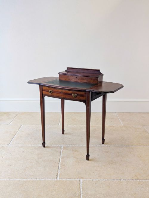 fig 1. Antique Edwardian Inlaid Mahogany Writing Table c.1905