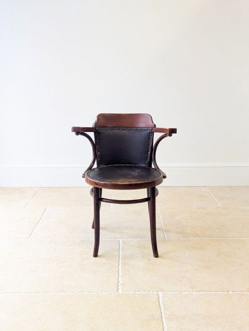 ANTIQUE EDWARDIAN THONET BENTWOOD CAF ARMCHAIR C1910 - ADDITIONAL PHOTO 2