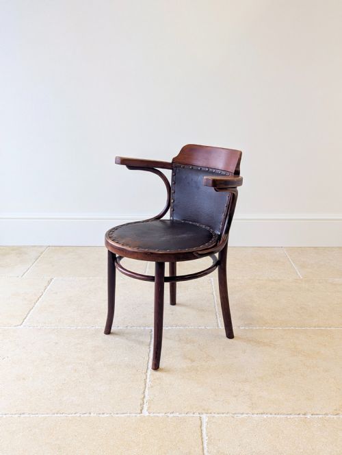 ANTIQUE EDWARDIAN THONET BENTWOOD CAF ARMCHAIR C1910 - ADDITIONAL PHOTO 9