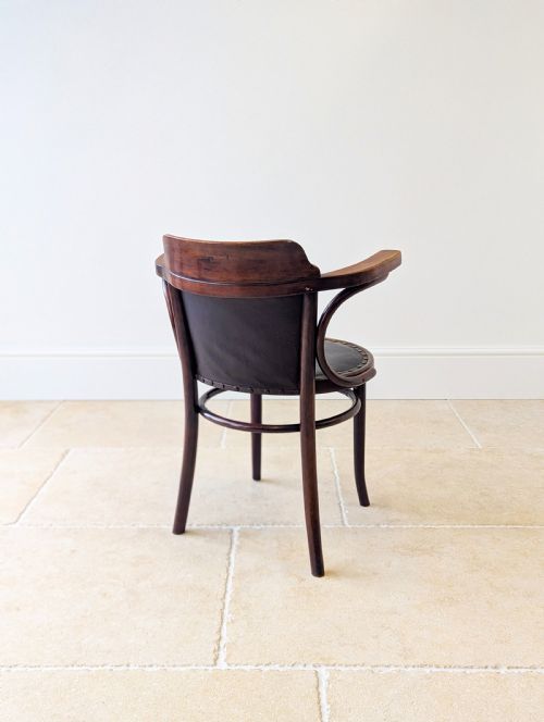 ANTIQUE EDWARDIAN THONET BENTWOOD CAF ARMCHAIR C1910 - ADDITIONAL PHOTO 14