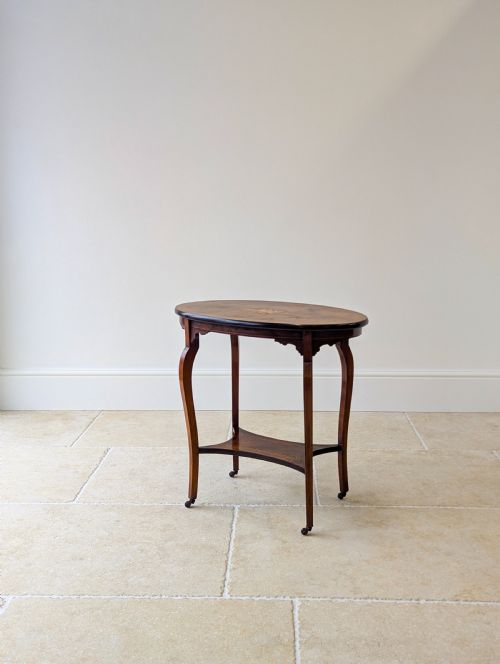 ANTIQUE EDWARDIAN ROSEWOOD OCCASIONAL TABLE C1910 - ADDITIONAL PHOTO 4