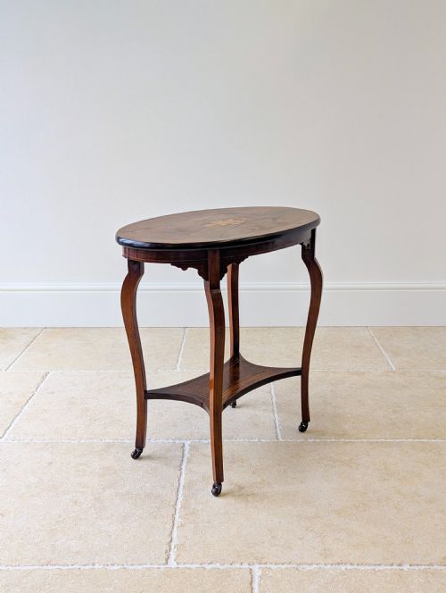 ANTIQUE EDWARDIAN ROSEWOOD OCCASIONAL TABLE C1910 - ADDITIONAL PHOTO 6