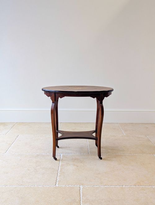 ANTIQUE EDWARDIAN ROSEWOOD OCCASIONAL TABLE C1910 - ADDITIONAL PHOTO 10