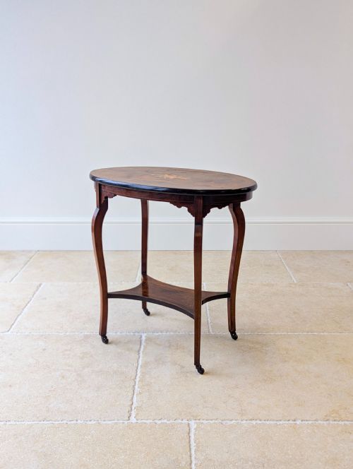 ANTIQUE EDWARDIAN ROSEWOOD OCCASIONAL TABLE C1910 - ADDITIONAL PHOTO 12