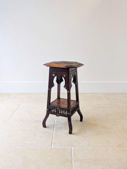 fig 1. Antique Late 19th Century Moorish Occasional Table