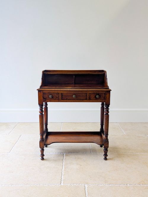 fig 1. Antique Victorian Walnut Small Writing Table c.1890