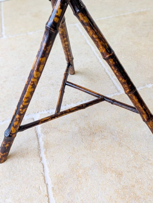 fig 1. Antique Victorian Bamboo Occasional Table c.1890