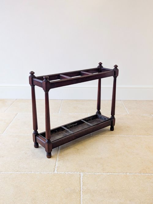 ANTIQUE VICTORIAN MAHOGANY COUNTRY HOUSE STICK STAND C1890 - ADDITIONAL PHOTO 9
