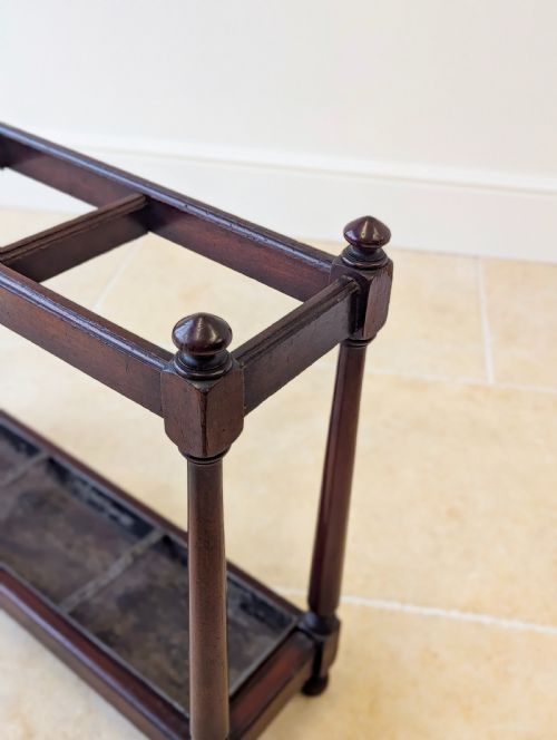ANTIQUE VICTORIAN MAHOGANY COUNTRY HOUSE STICK STAND C1890 - ADDITIONAL PHOTO 16