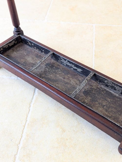 ANTIQUE VICTORIAN MAHOGANY COUNTRY HOUSE STICK STAND C1890 - ADDITIONAL PHOTO 17