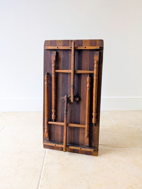 fig 1. Antique Edwardian Oak Folding Table c.1905