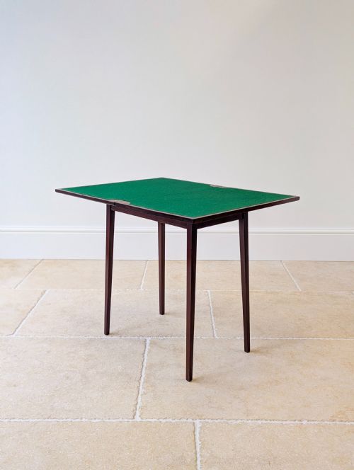 fig 1. Antique Edwardian Mahogany Fold-Over Card Table c.1910