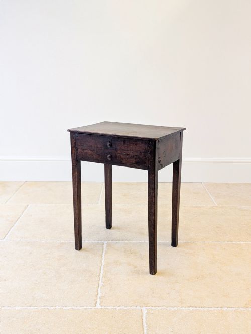 ANTIQUE GEORGIAN OAK WORK TABLE C1800 - ADDITIONAL PHOTO 8
