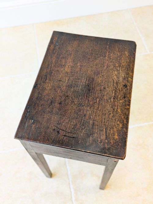 ANTIQUE GEORGIAN OAK WORK TABLE C1800 - ADDITIONAL PHOTO 14
