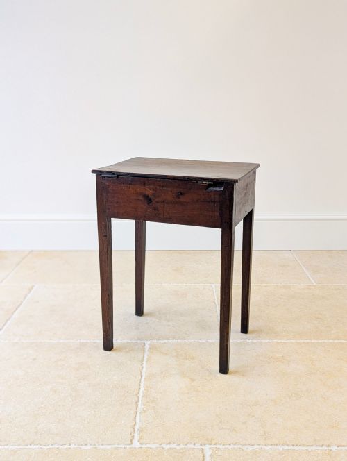 ANTIQUE GEORGIAN OAK WORK TABLE C1800 - ADDITIONAL PHOTO 15