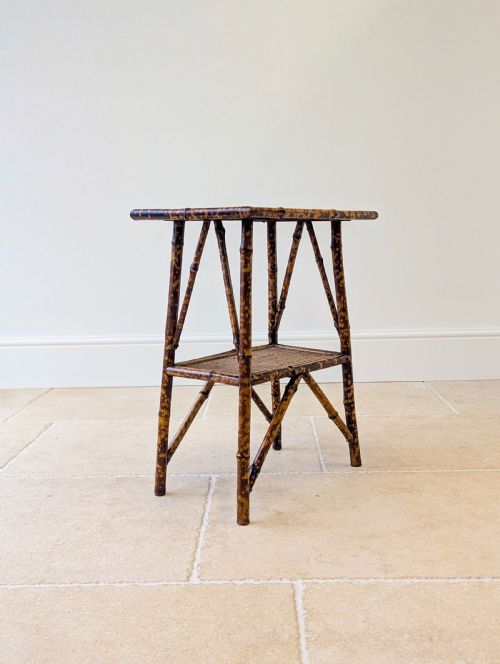 fig 1. Antique Victorian Bamboo Occasional Table c.1890