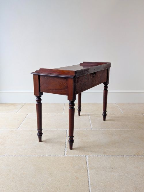 ANTIQUE VICTORIAN MAHOGANY WRITING TABLE C1890 - ADDITIONAL PHOTO 15