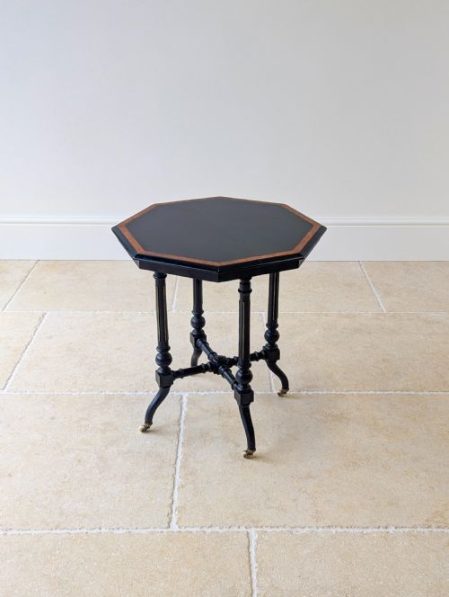 ANTIQUE VICTORIAN AESTHETIC MOVEMENT OCCASIONAL TABLE C1890 - ADDITIONAL PHOTO 2
