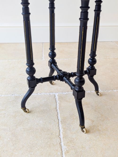 ANTIQUE VICTORIAN AESTHETIC MOVEMENT OCCASIONAL TABLE C1890 - ADDITIONAL PHOTO 3