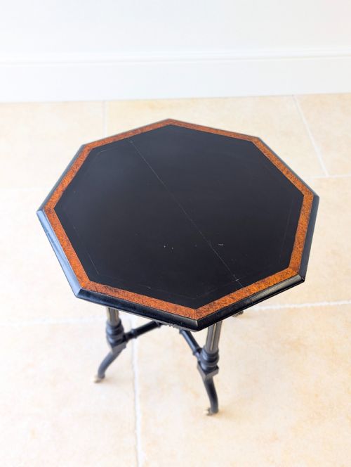 ANTIQUE VICTORIAN AESTHETIC MOVEMENT OCCASIONAL TABLE C1890 - ADDITIONAL PHOTO 5