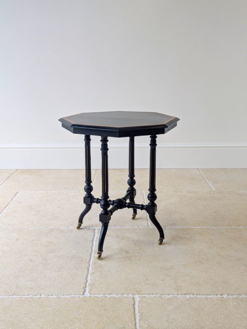 ANTIQUE VICTORIAN AESTHETIC MOVEMENT OCCASIONAL TABLE C1890 - ADDITIONAL PHOTO 6