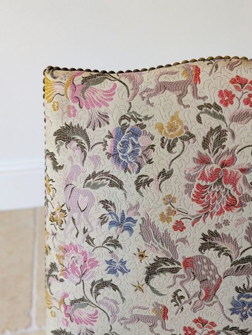 ANTIQUE MID 19TH CENTURY FLORAL MAHOGANY SIDE CHAIR C1850 - ADDITIONAL PHOTO 10