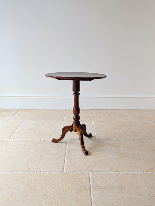 ANTIQUE GEORGIAN MAHOGANY OVAL TILTTOP TRIPOD WINE TABLE C1820 - ADDITIONAL PHOTO 4