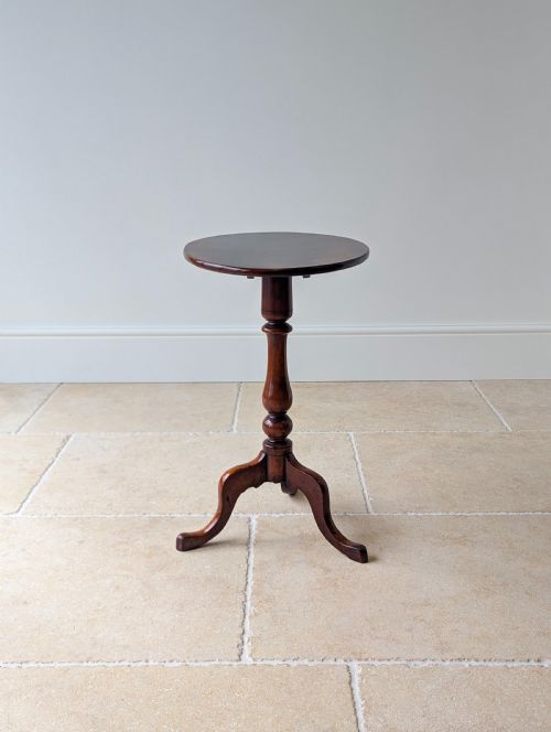 ANTIQUE GEORGIAN MAHOGANY OVAL TILTTOP TRIPOD WINE TABLE C1820 - ADDITIONAL PHOTO 6