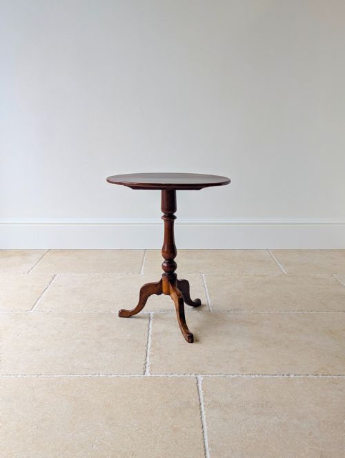 ANTIQUE GEORGIAN MAHOGANY OVAL TILTTOP TRIPOD WINE TABLE C1820 - ADDITIONAL PHOTO 8