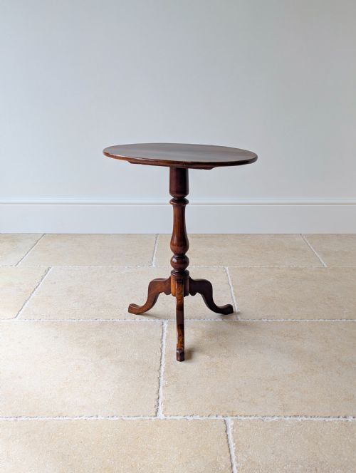 ANTIQUE GEORGIAN MAHOGANY OVAL TILTTOP TRIPOD WINE TABLE C1820 - ADDITIONAL PHOTO 12