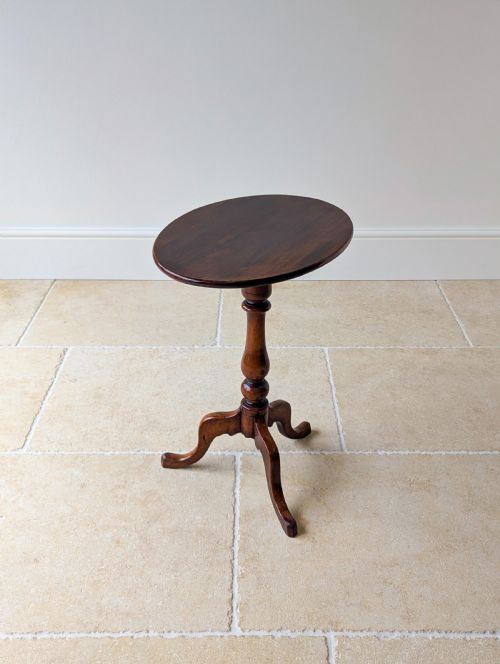 ANTIQUE GEORGIAN MAHOGANY OVAL TILTTOP TRIPOD WINE TABLE C1820 - ADDITIONAL PHOTO 13