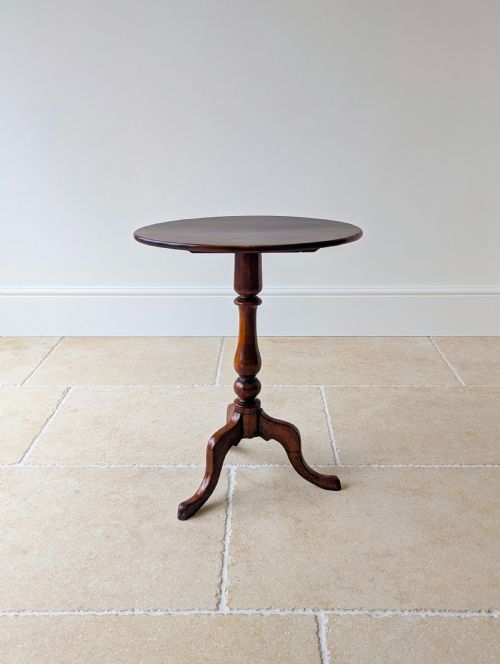 ANTIQUE GEORGIAN MAHOGANY OVAL TILTTOP TRIPOD WINE TABLE C1820 - ADDITIONAL PHOTO 15