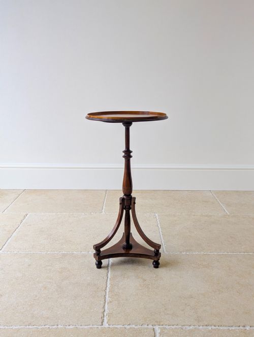 ANTIQUE EDWARDIAN INLAID MAHOGANY WINE TABLE C1905